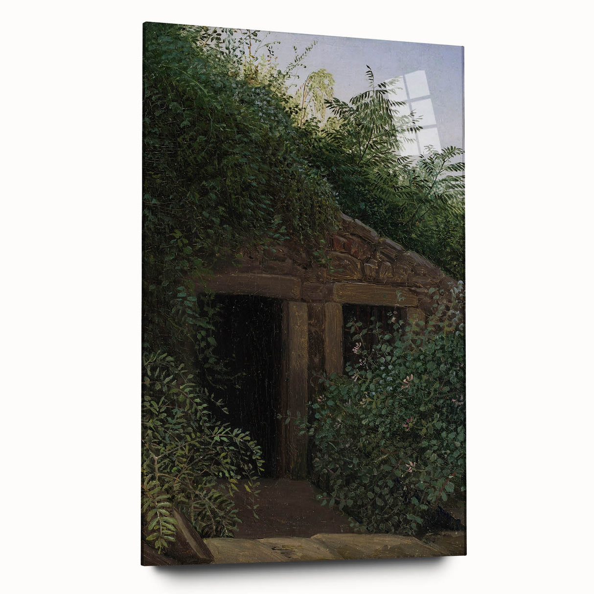 Romantic Art Prints: "An Overgrown Mineshaft" by Carl Gustav Carus