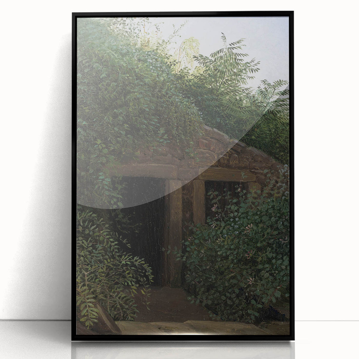 Romantic Art Prints: "An Overgrown Mineshaft" by Carl Gustav Carus