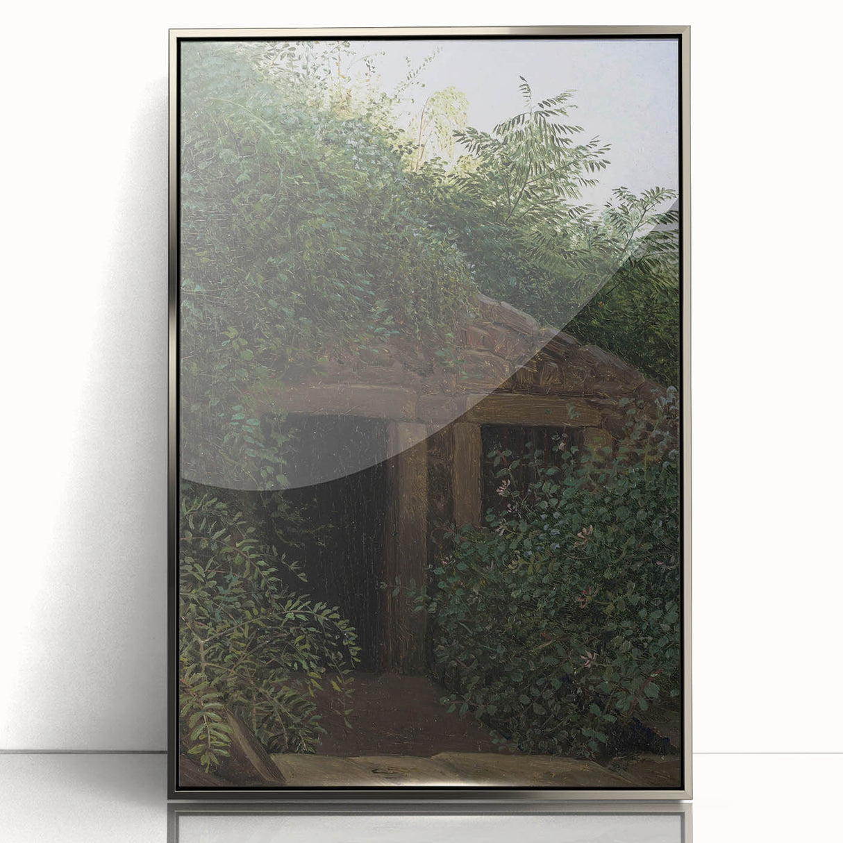 Romantic Art Prints: "An Overgrown Mineshaft" by Carl Gustav Carus