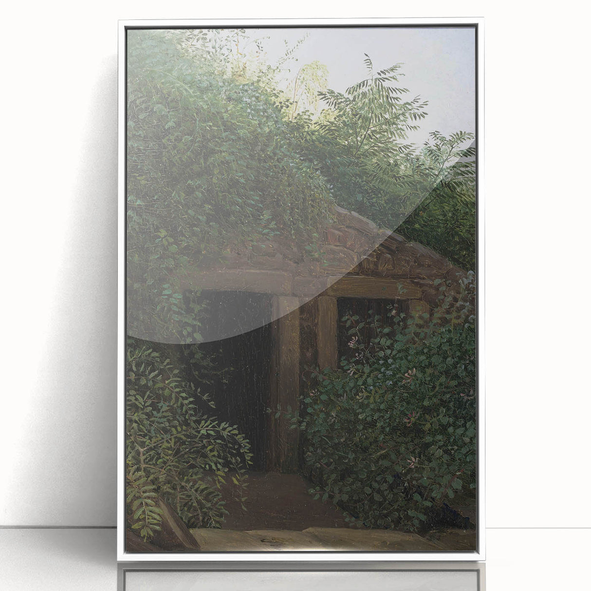 Romantic Art Prints: "An Overgrown Mineshaft" by Carl Gustav Carus