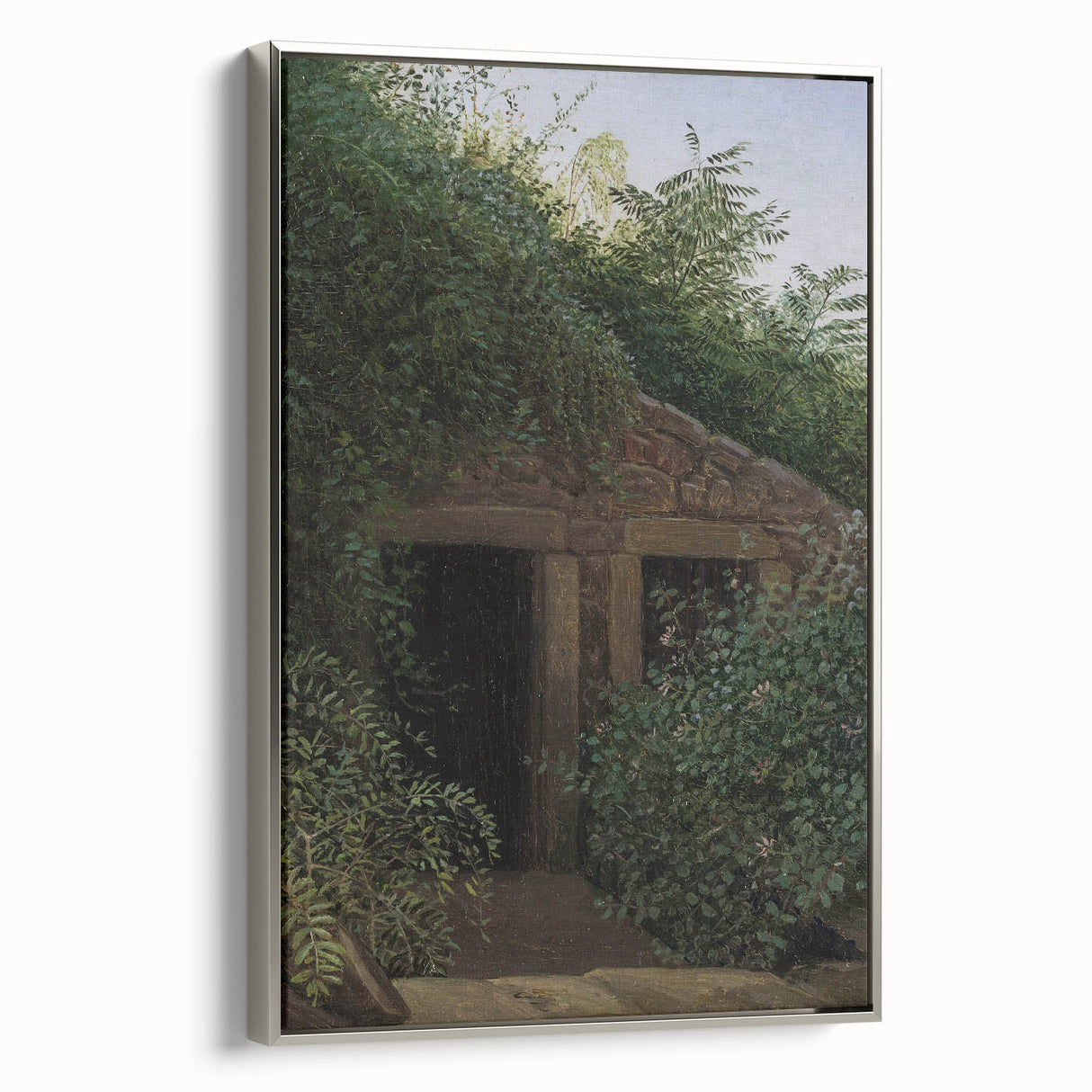 Romantic Art Prints: "An Overgrown Mineshaft" by Carl Gustav Carus