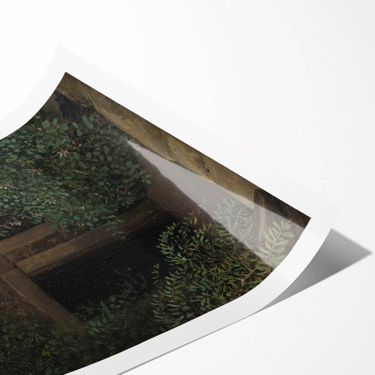 Romantic Art Prints: "An Overgrown Mineshaft" by Carl Gustav Carus