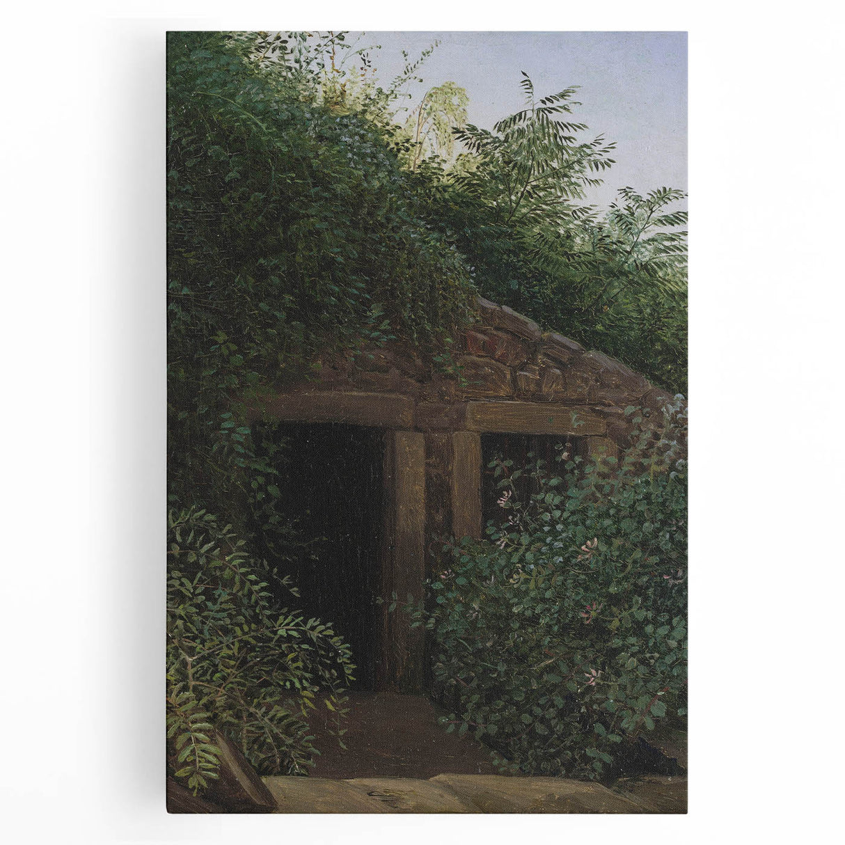 Romantic Art Prints: "An Overgrown Mineshaft" by Carl Gustav Carus