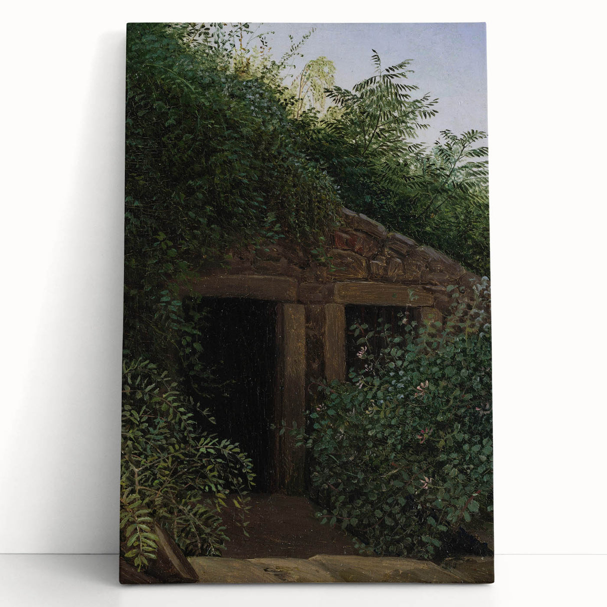 Romantic Art Prints: "An Overgrown Mineshaft" by Carl Gustav Carus