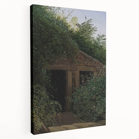 Romantic Art Prints: "An Overgrown Mineshaft" by Carl Gustav Carus