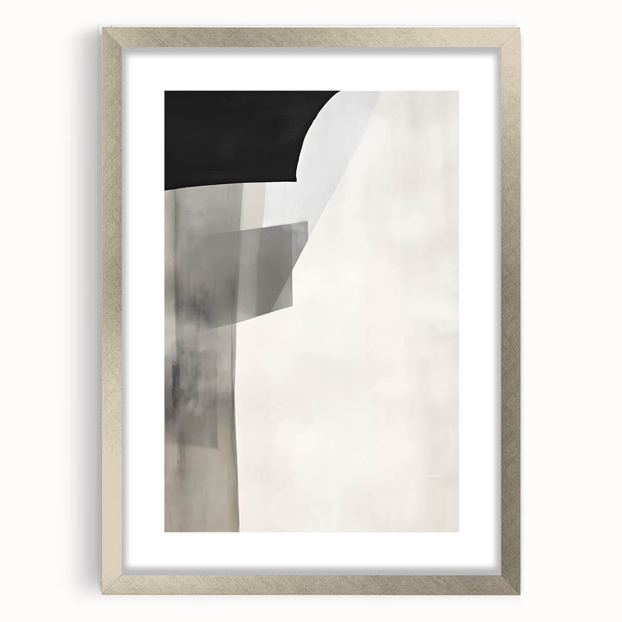 Minimalist Dining Room Wall Art – Modern Monochrome Canvas