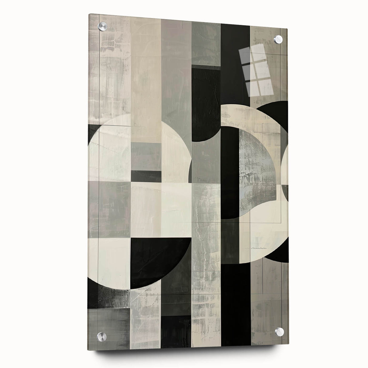 Contemporary Dining Room Wall Art – Geometric Canvas Print