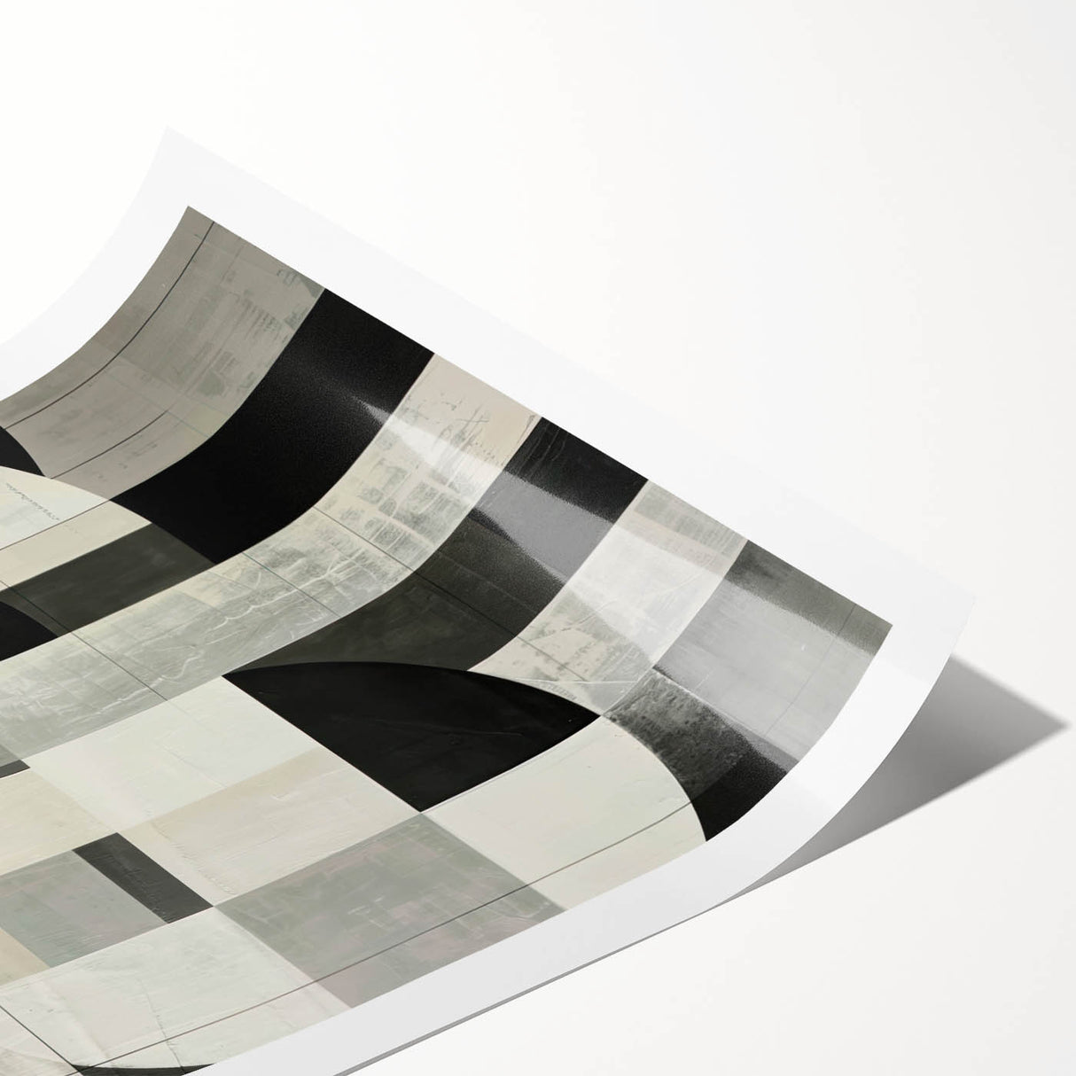 Contemporary Dining Room Wall Art – Geometric Canvas Print