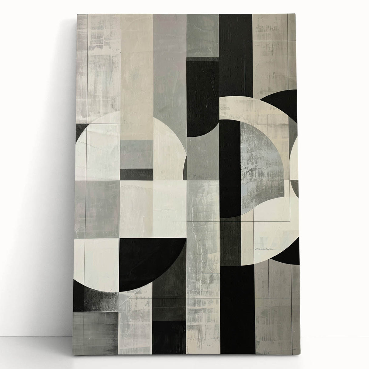 Contemporary Dining Room Wall Art – Geometric Canvas Print