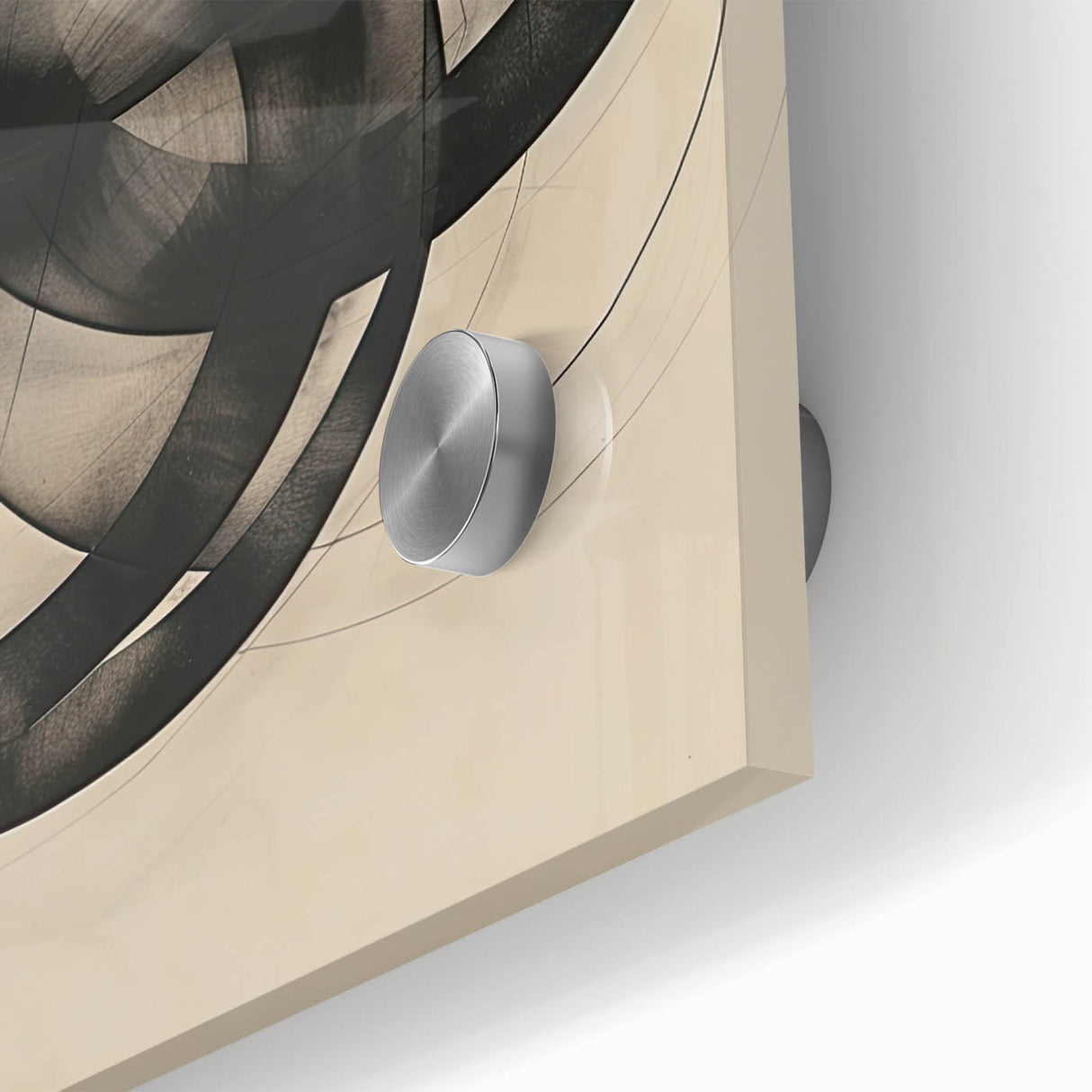 Framed Dining Room Prints – Abstract Circular Canvas Art