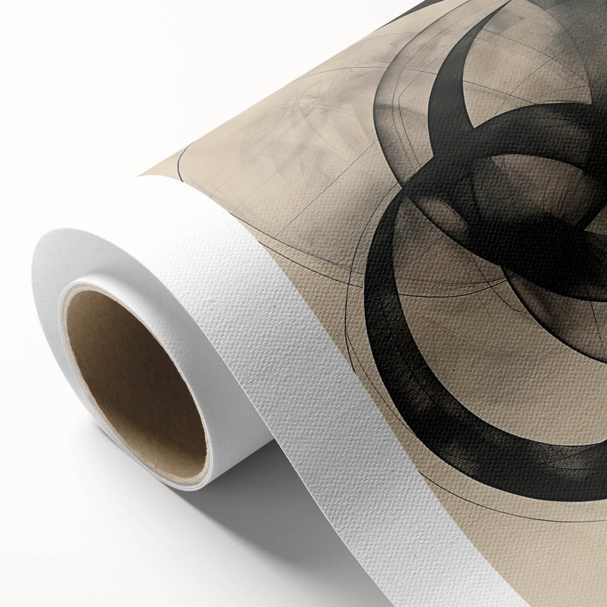 Framed Dining Room Prints – Abstract Circular Canvas Art