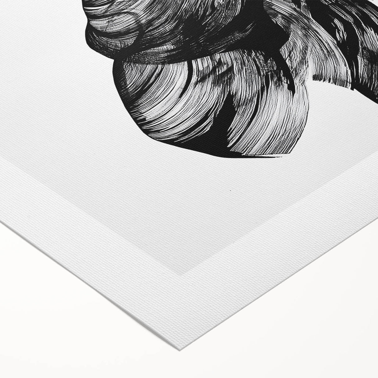 Abstract figurative art on rolled canvas showcasing vibrant colors and dynamic shapes, highlighting modern artistic expression, ideal for contemporary decor.