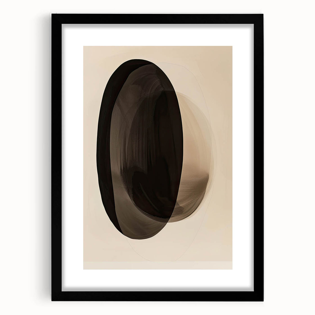 Minimalist Dining Room Wall Art – Abstract Monochrome Print
