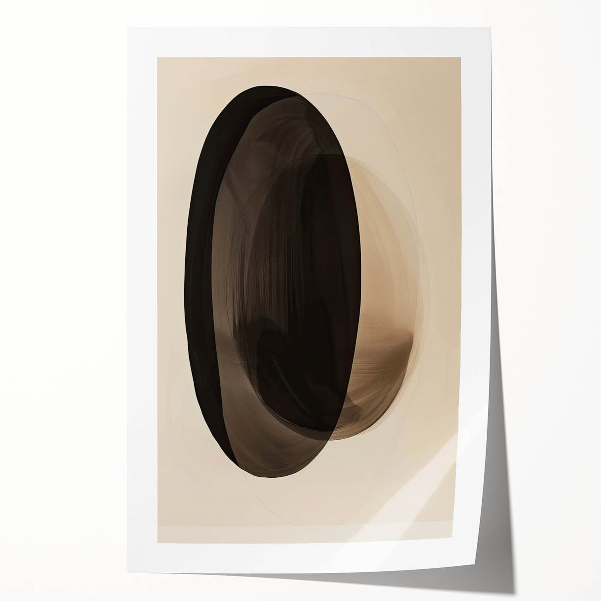 Minimalist Dining Room Wall Art – Abstract Monochrome Print