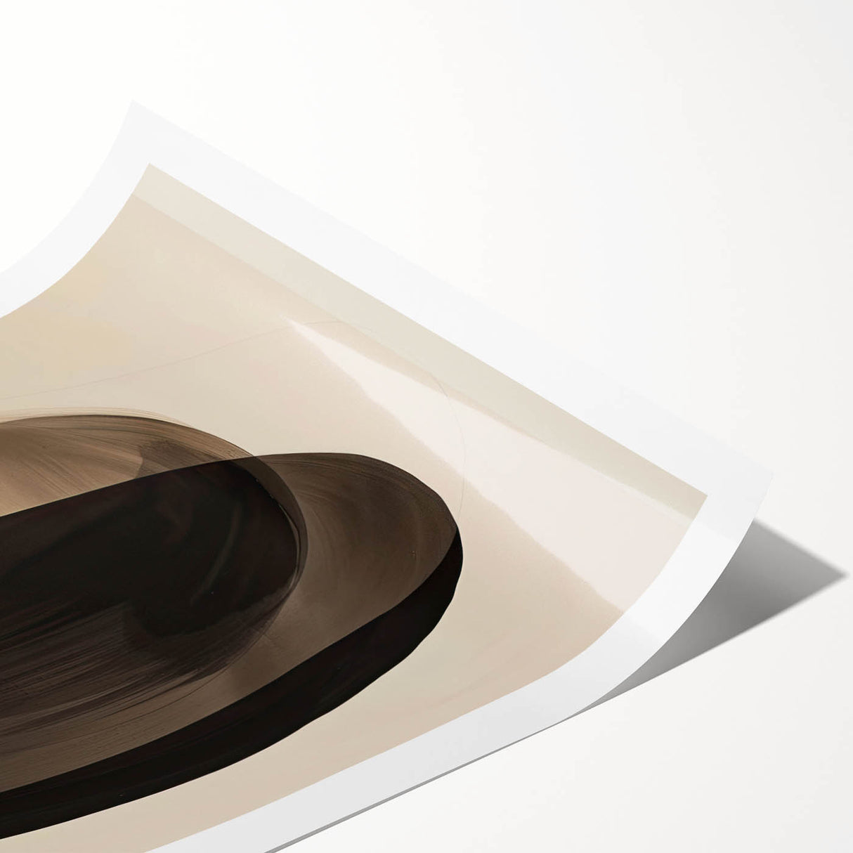 Minimalist Dining Room Wall Art – Abstract Monochrome Print