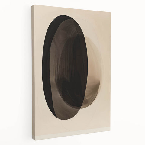 Minimalist Dining Room Wall Art – Abstract Monochrome Print