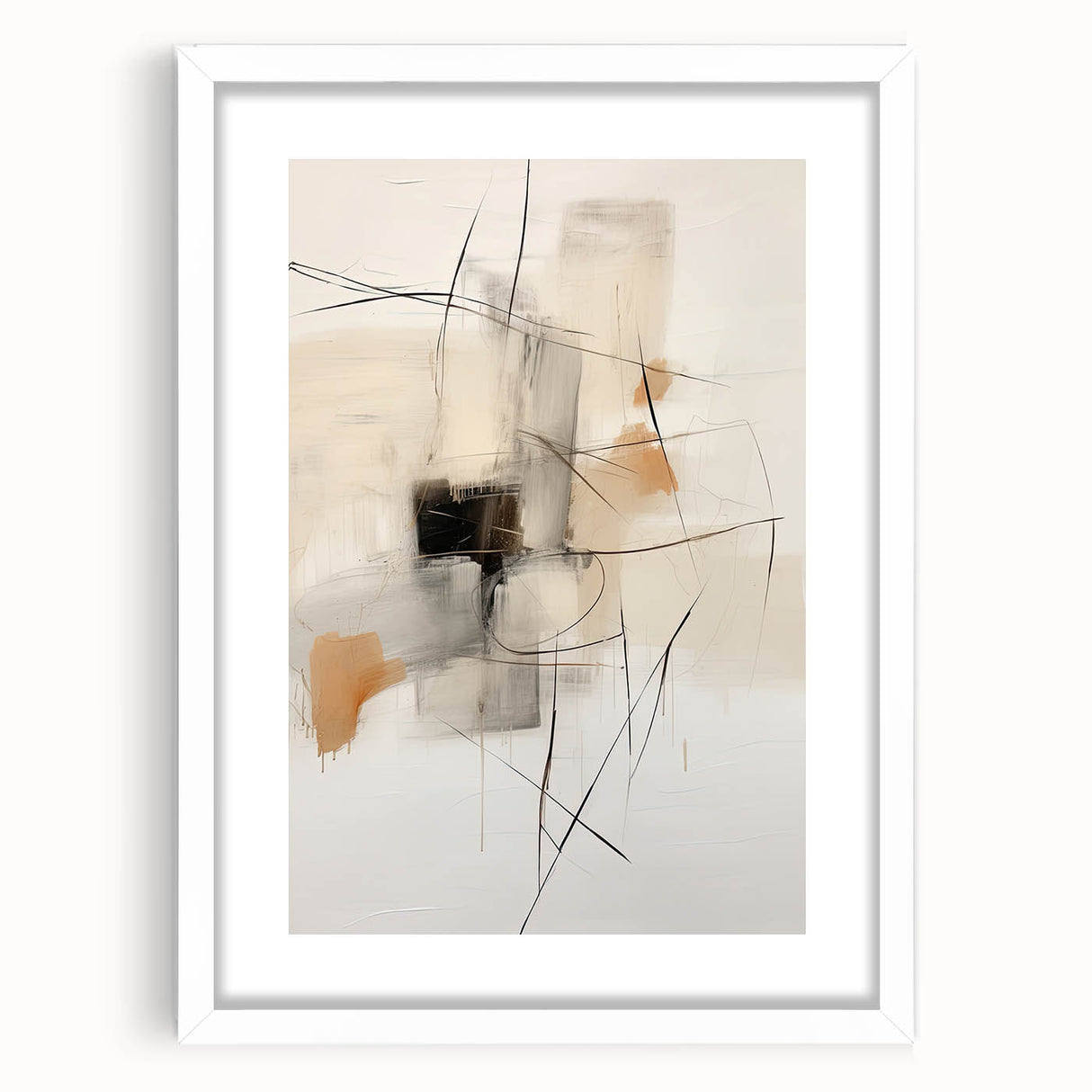 Contemporary Dining Room Wall Art – Abstract Canvas Print