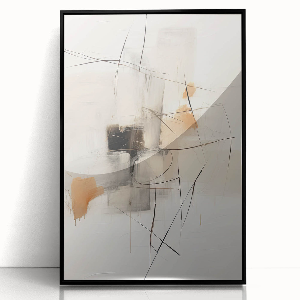 Contemporary Dining Room Wall Art – Abstract Canvas Print