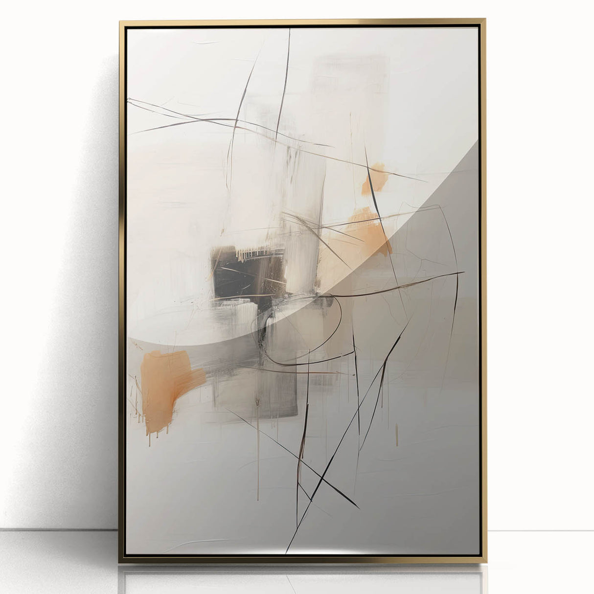 Contemporary Dining Room Wall Art – Abstract Canvas Print