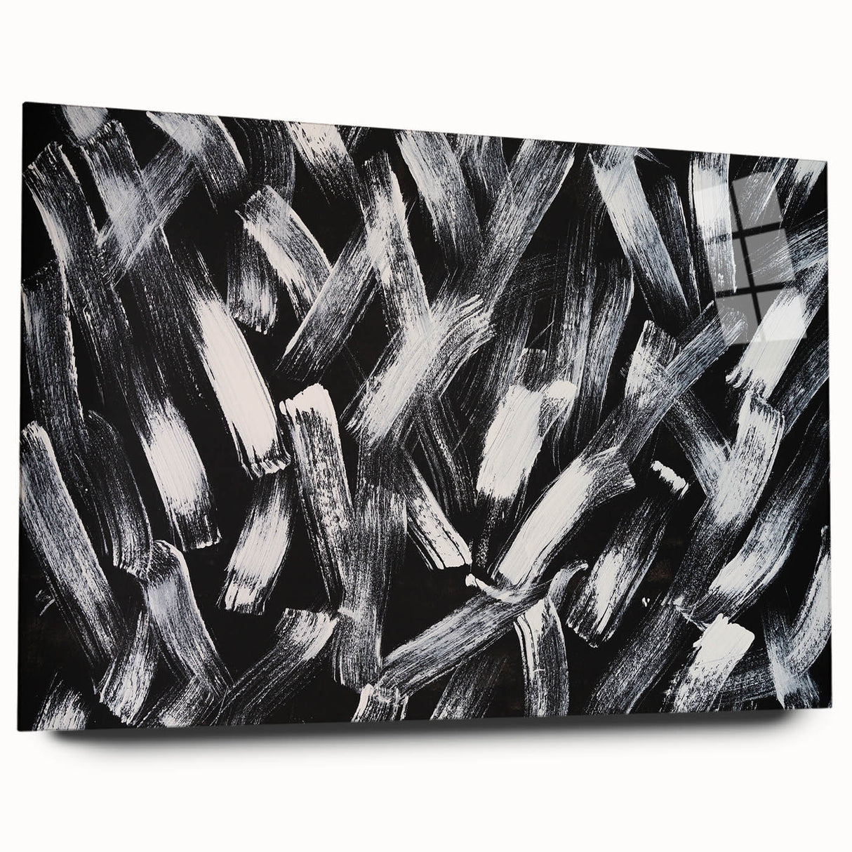 Canvas Prints for Bedroom – Black & White Abstract Brush Art