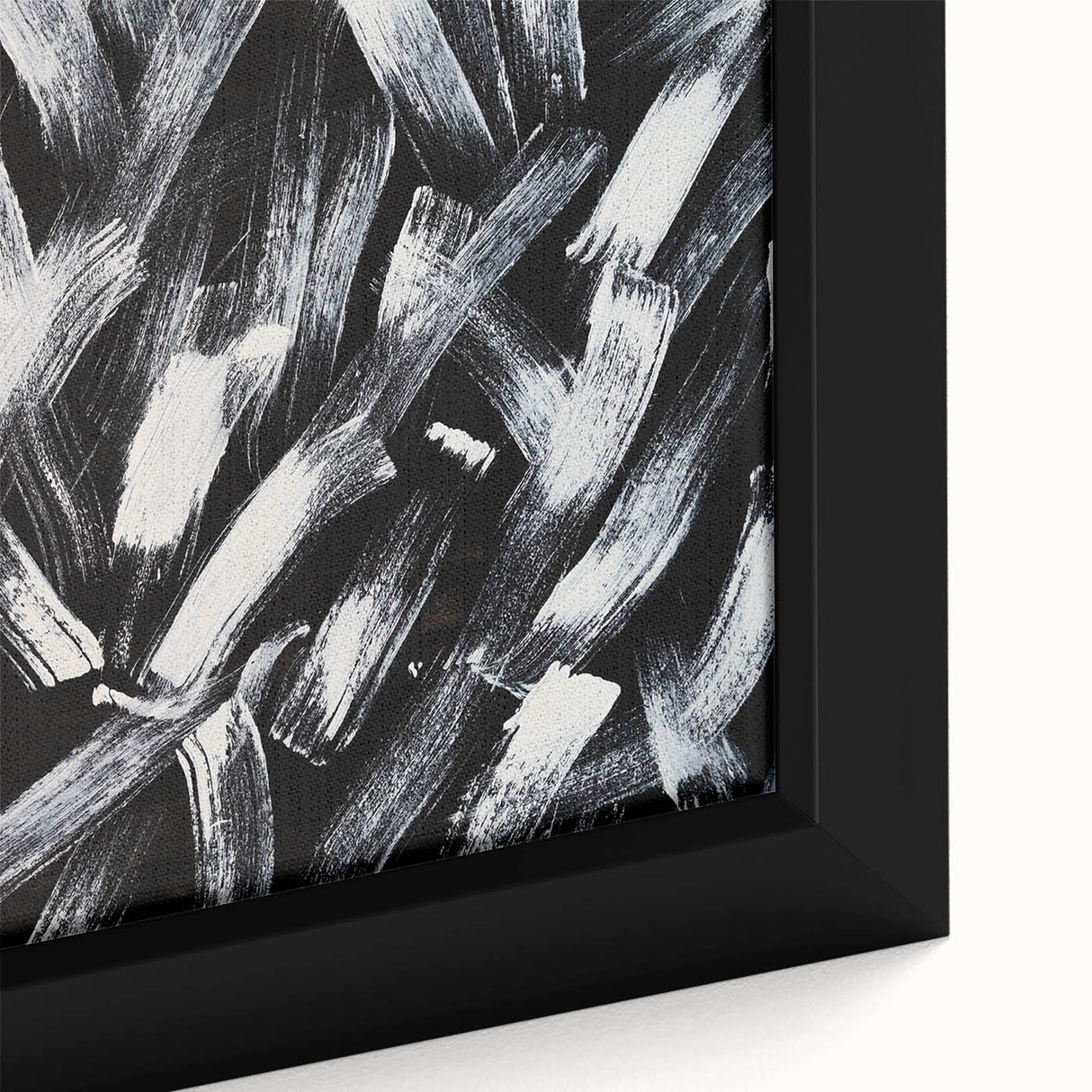 Canvas Prints for Bedroom – Black & White Abstract Brush Art