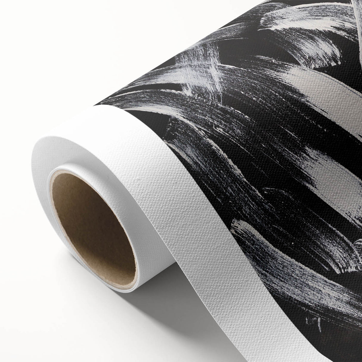 Canvas Prints for Bedroom – Black & White Abstract Brush Art