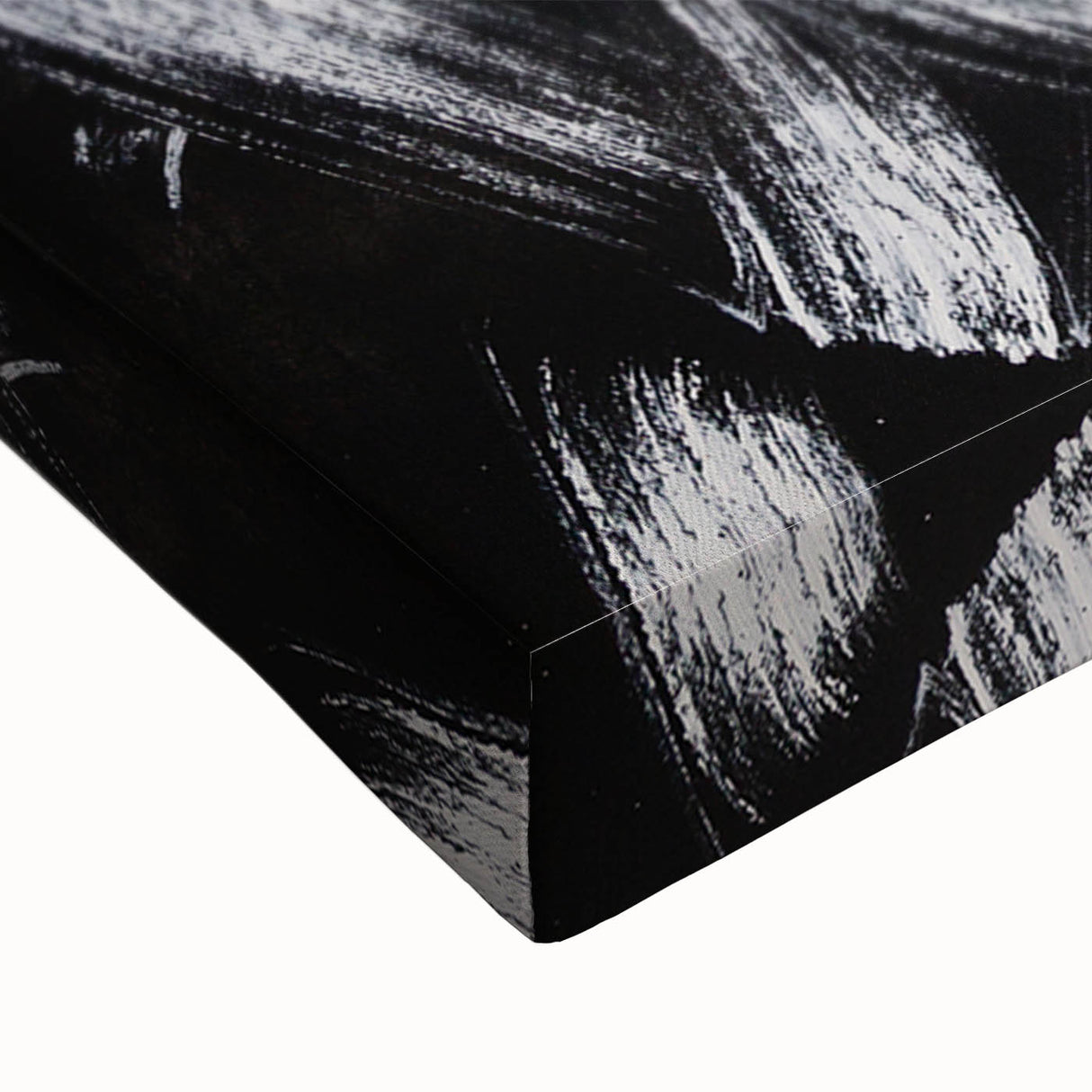 Canvas Prints for Bedroom – Black & White Abstract Brush Art