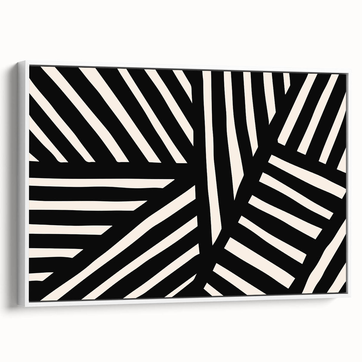 Modern Dining Room Art – Black & White Abstract Wall Decor