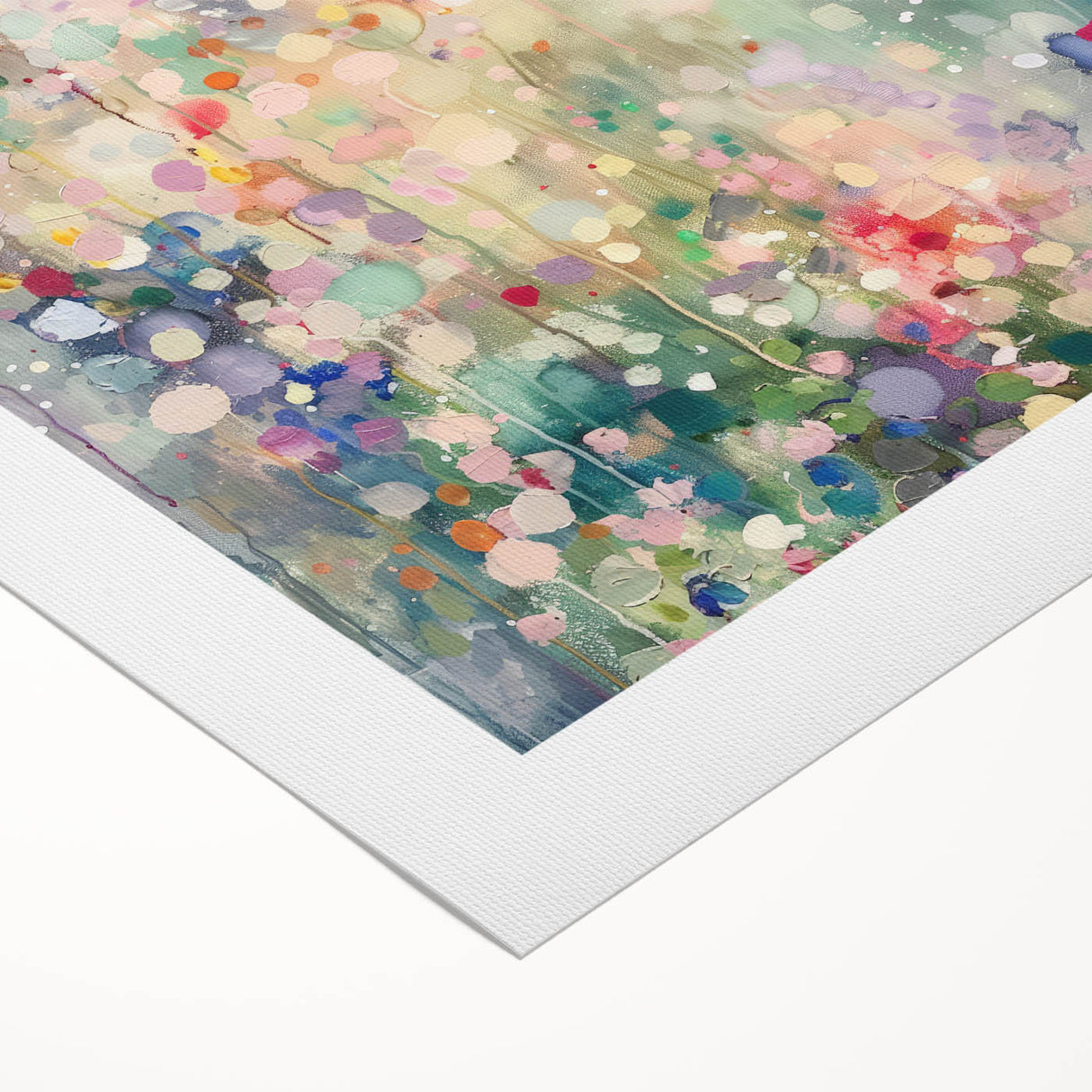 Abstract splatter wall art on rolled canvas showcasing vibrant colors and dynamic patterns, ideal for modern home decor, delivered in protective packaging.