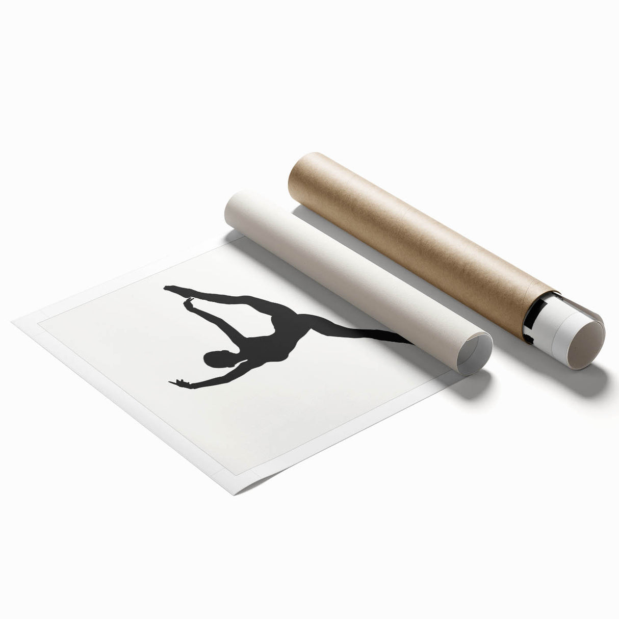 Monochrome Motivational Typography Art Print - "Leap" Canvas