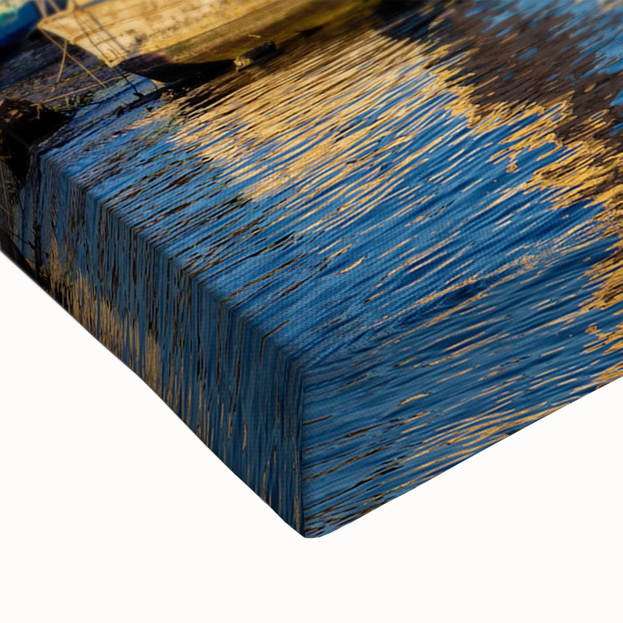 Large art of an Egyptian landscape in black and white on stretched canvas, suitable for bedroom wall decor.