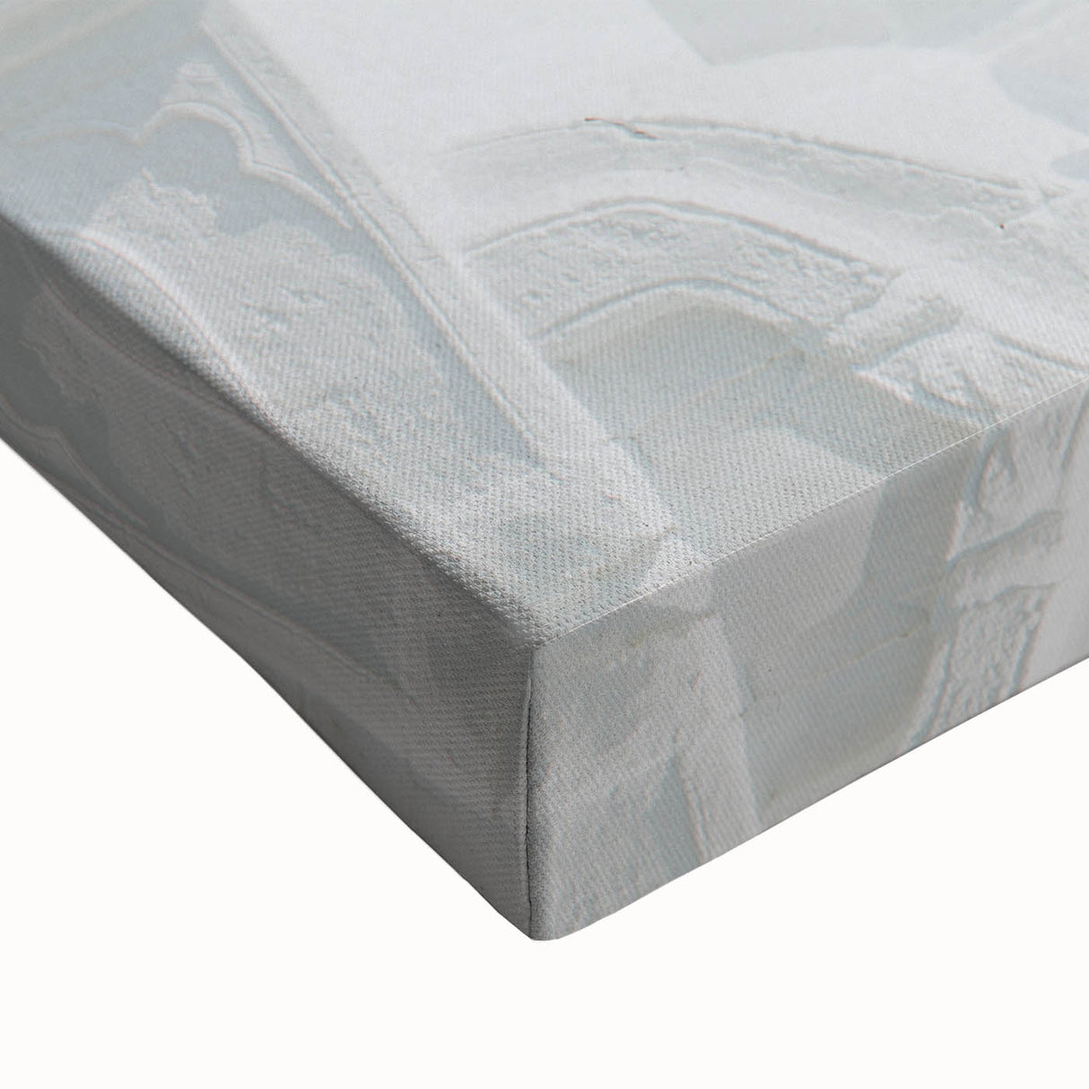 Black and white landscape art painting of a Myanmar scenery on stretched canvas, suitable for bedroom wall art.