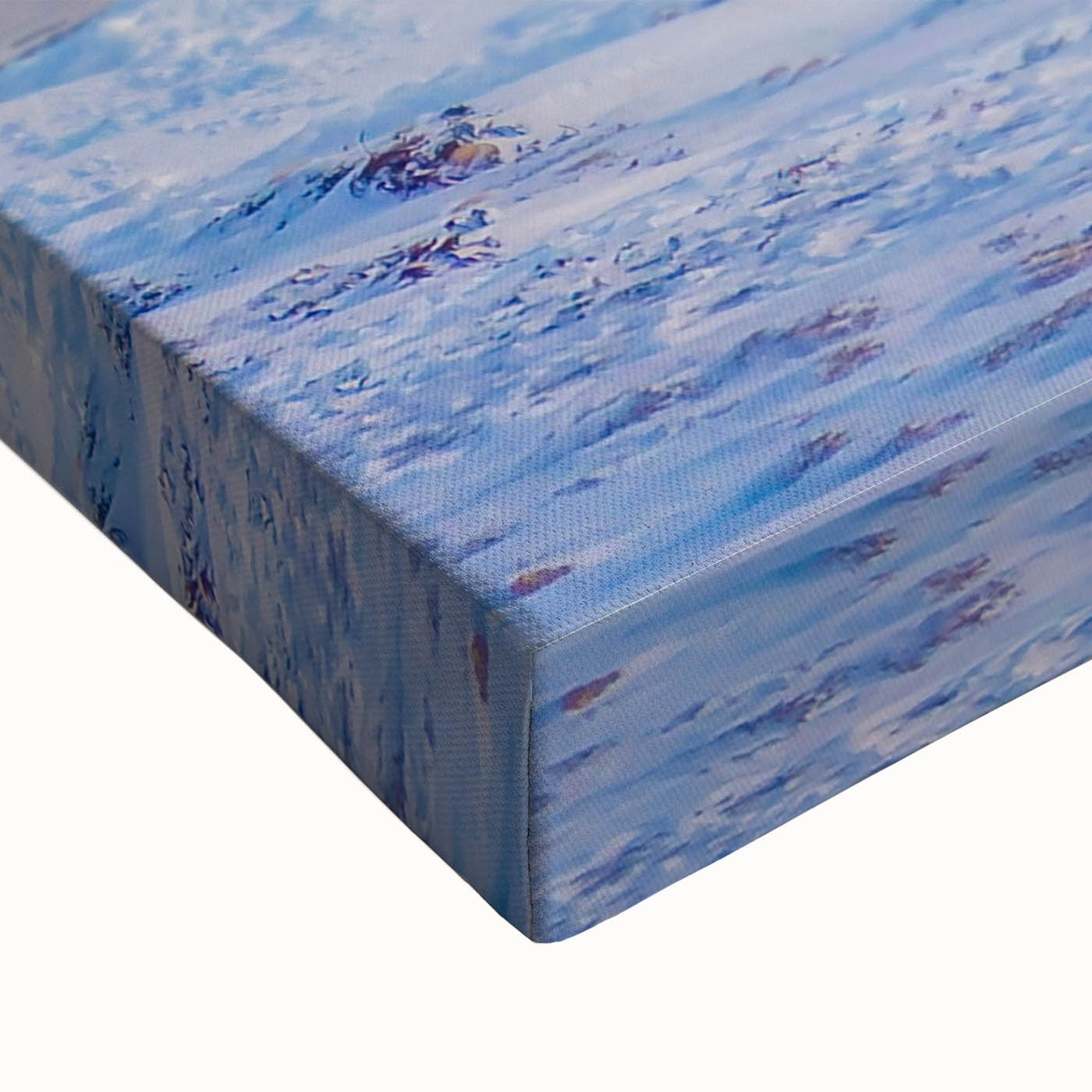 Black and white landscape art painting of Manitoba scenery on stretched canvas, ideal for bedroom wall decor.