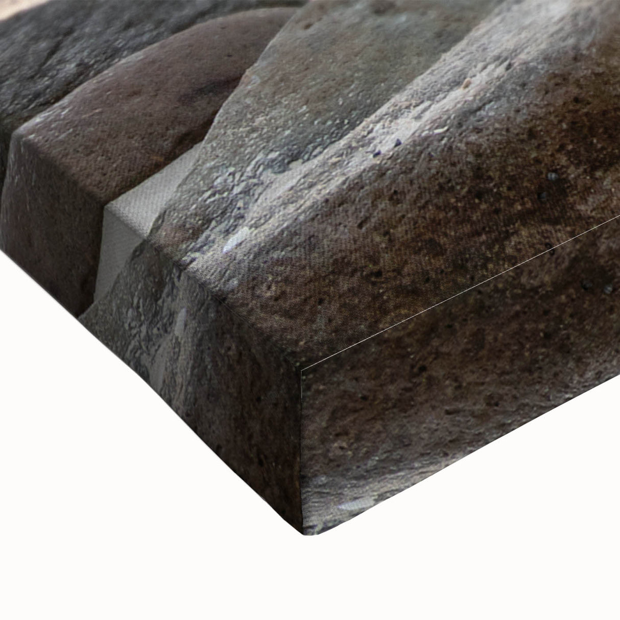 Black and white landscape art painting of Caribbean Antigua on stretched canvas, ideal for bedroom wall art.