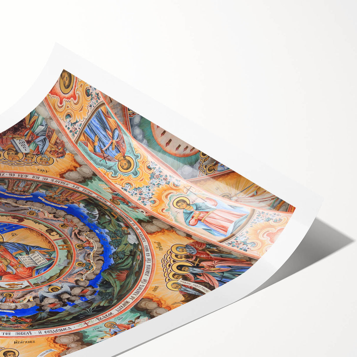 Extra large wall art featuring line art flowers in soft pastel shades on a rolled canvas, ideal for large living room decor.