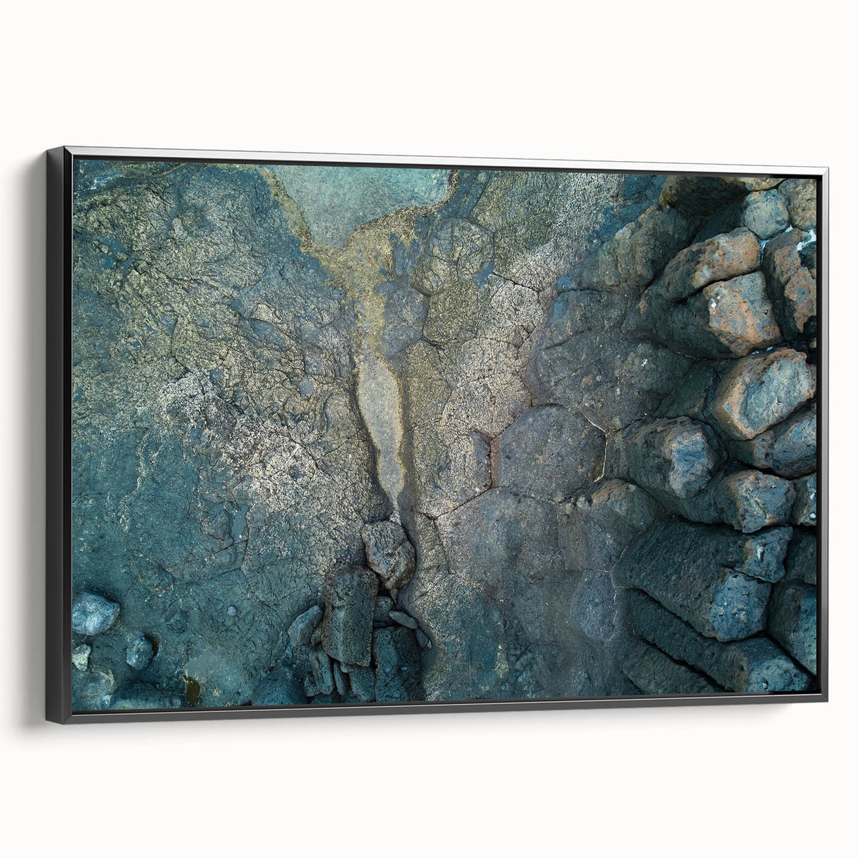 Black and white landscape art painting of a European scenery on framed canvas, ideal for bedroom decor.