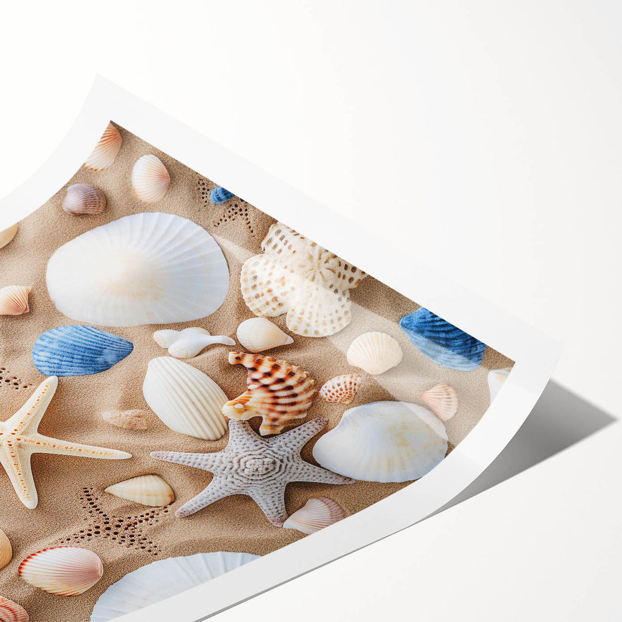 Extra large wall art featuring line art flowers in black on a white background, rolled print for large living room decor.