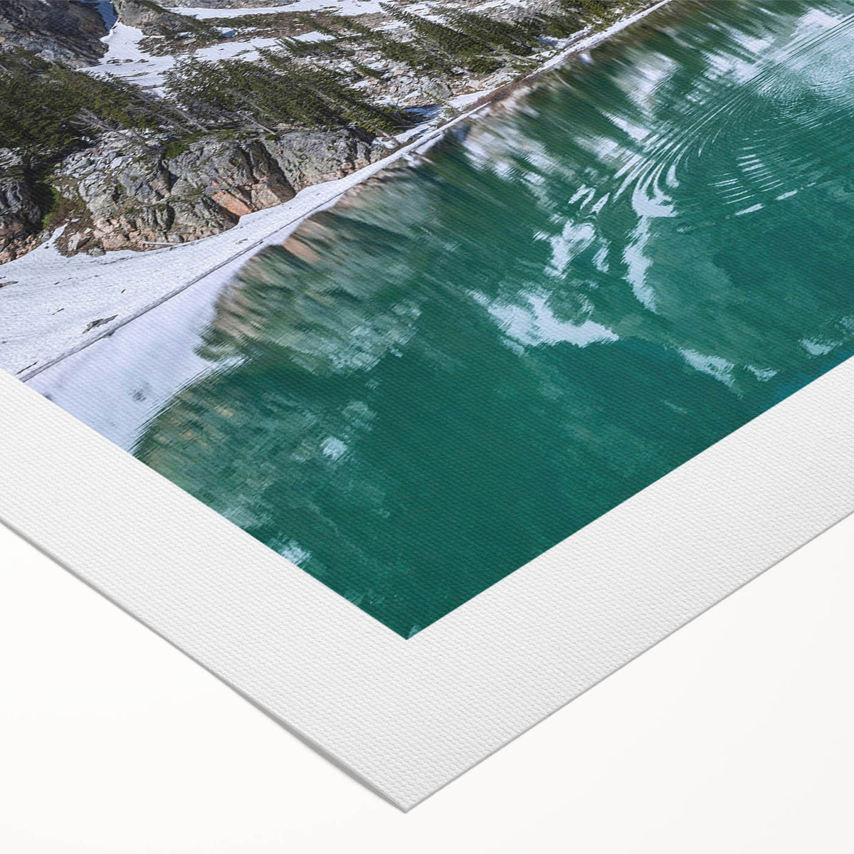 Art deco poster of the Grand Tetons in muted earth tones on rolled canvas, suitable for dining room decor.