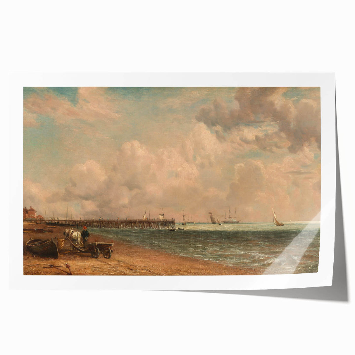 Romantic Era Art: "Yarmouth Jetty" (1822) by John Constable