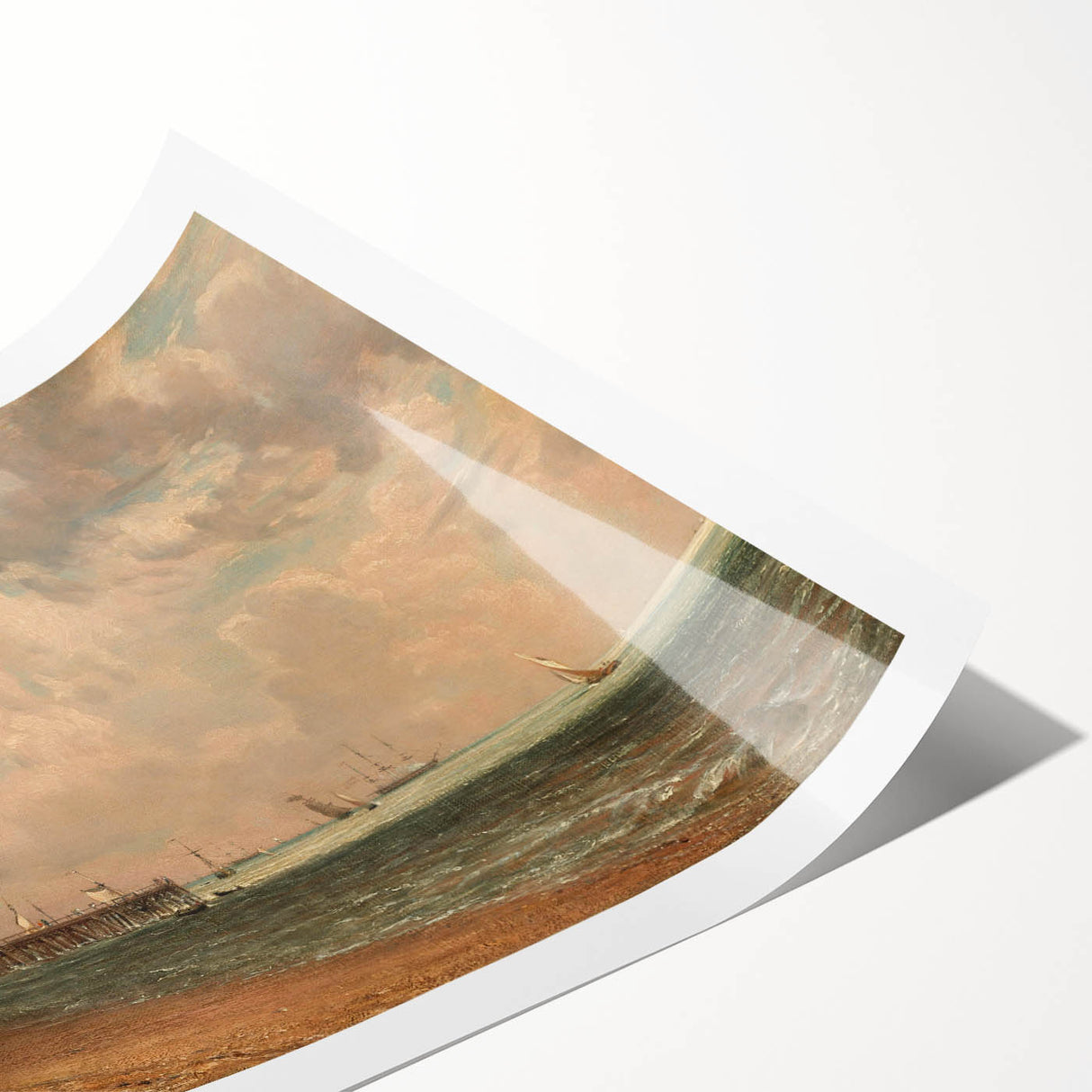 Romantic Era Art: "Yarmouth Jetty" (1822) by John Constable