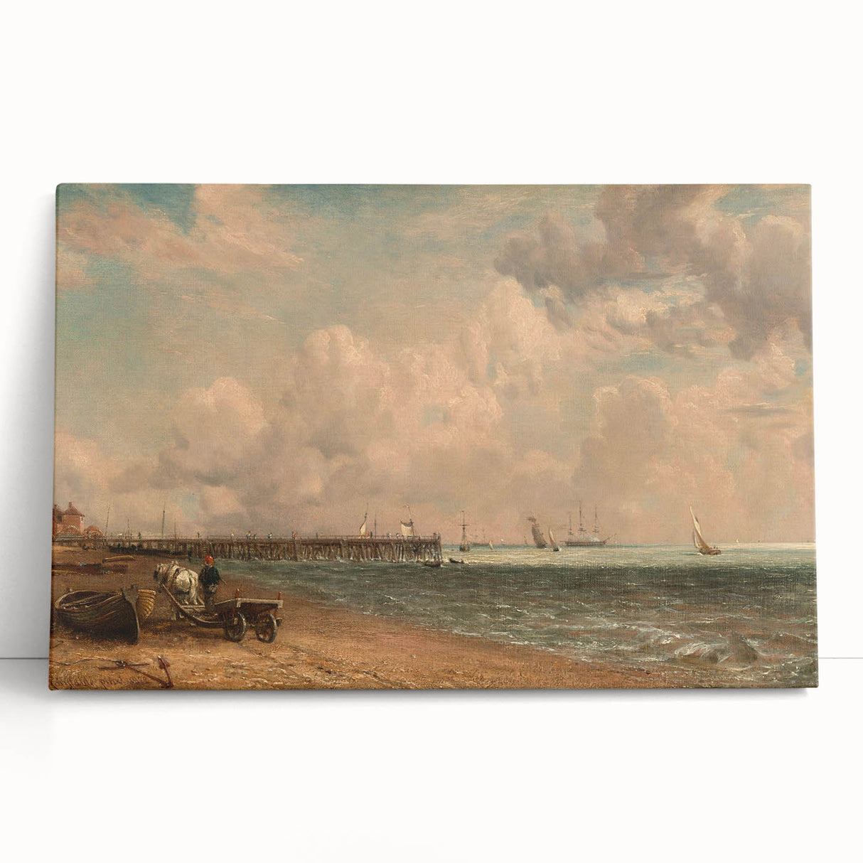 Romantic Era Art: "Yarmouth Jetty" (1822) by John Constable