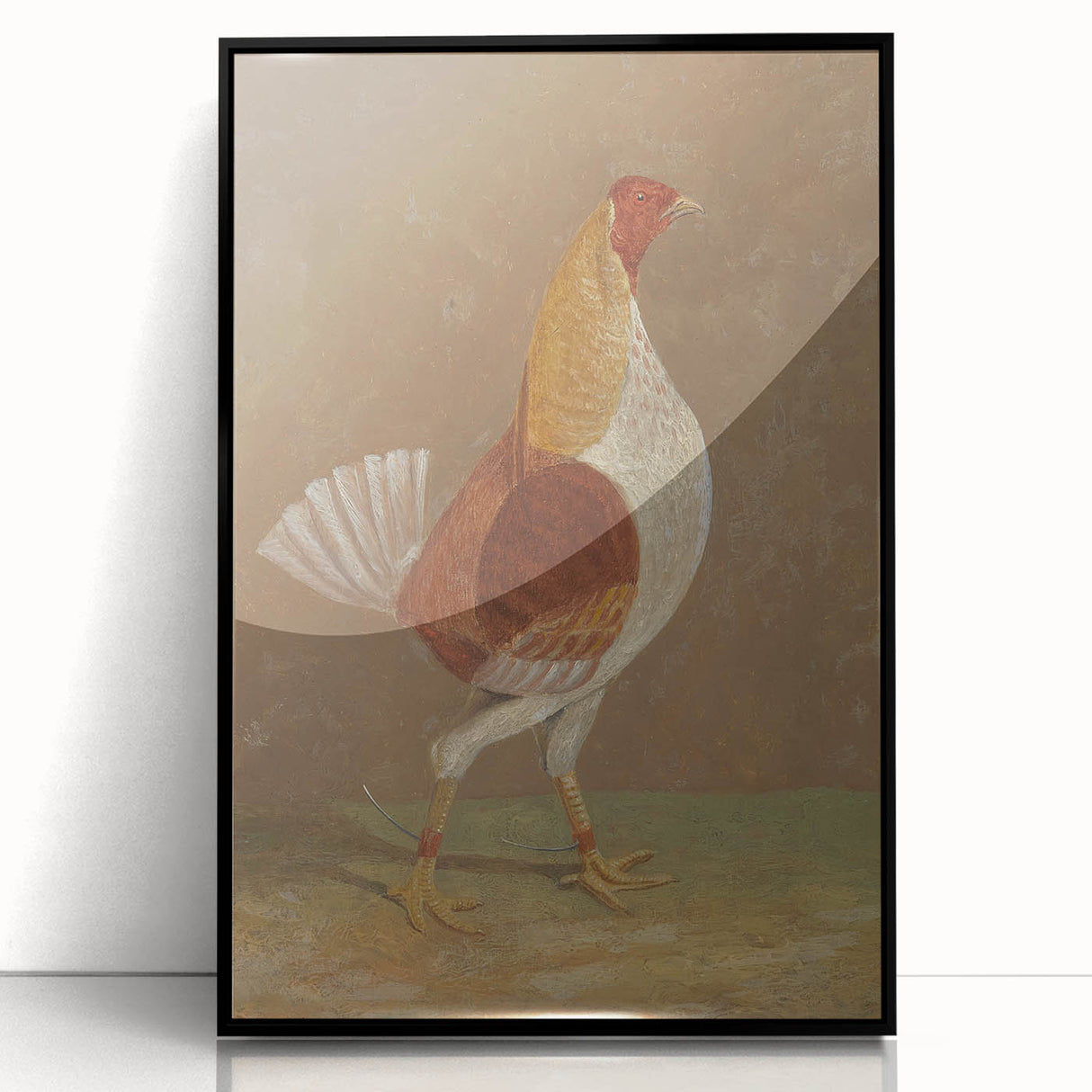 Romantic Era Art: "Pale-Breasted Fighting Cock" by John F. Herring