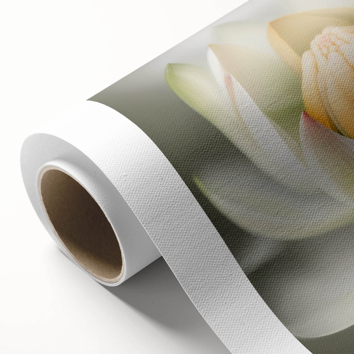 Abstract floral wall art on rolled canvas, showcasing vibrant colors and intricate designs, perfect for modern home decor. Packaged securely in a tube for easy transport.