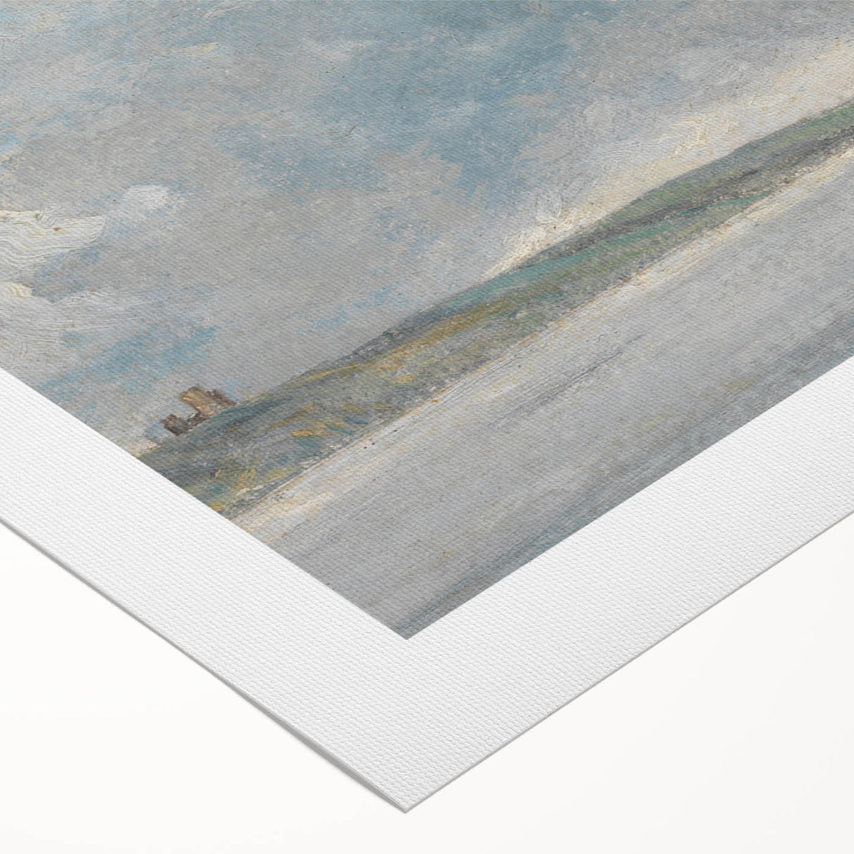 Romanticism Art Coastal Scene with Cliffs - Historical Romantic Canvas