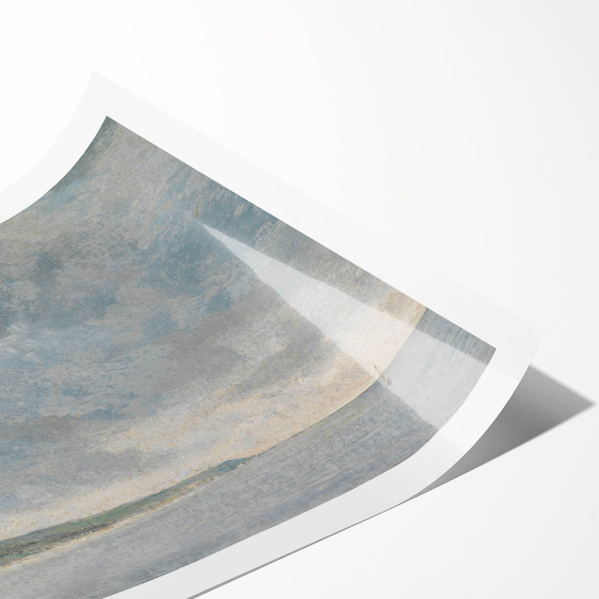 Romanticism Art Coastal Scene with Cliffs - Historical Romantic Canvas