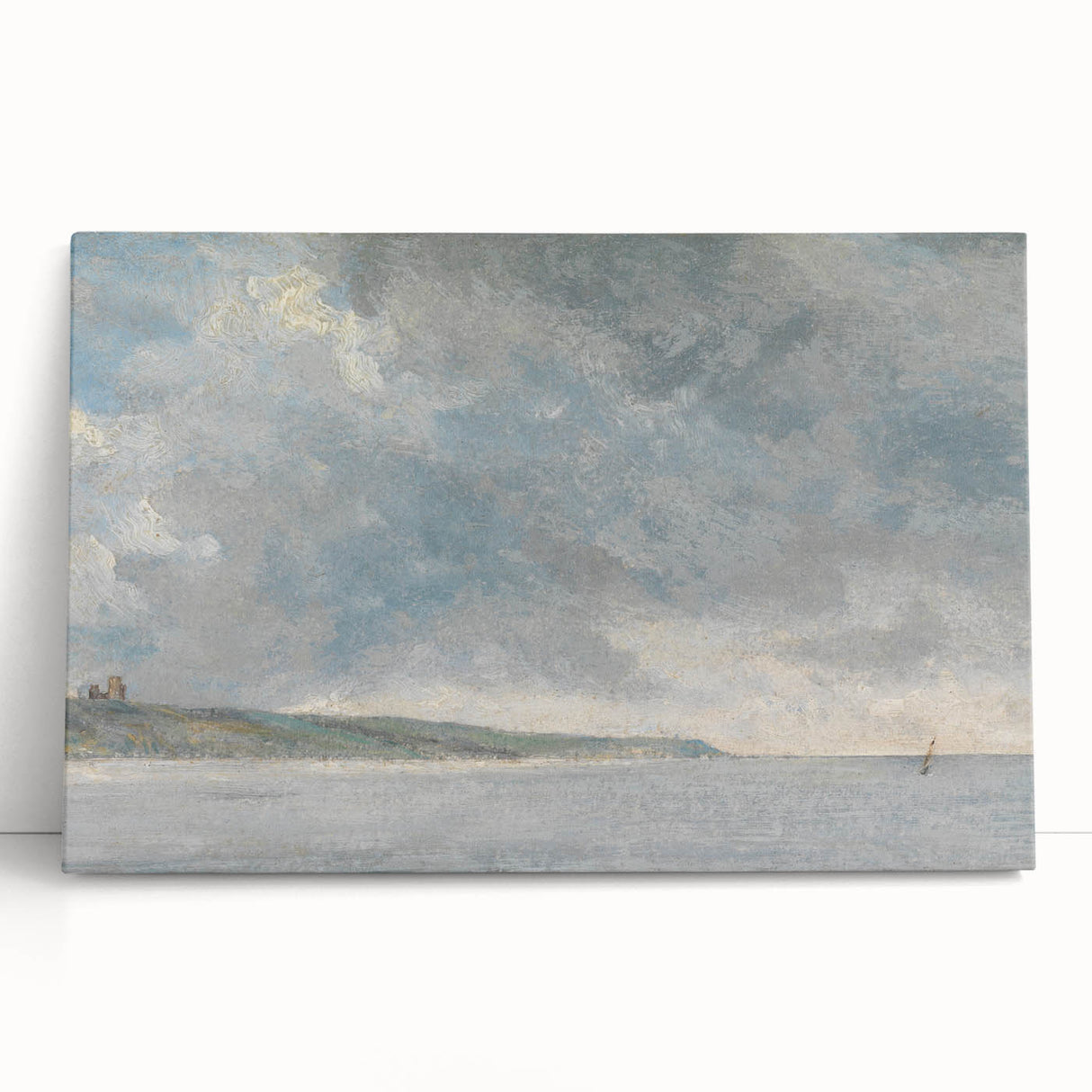 Romanticism Art Coastal Scene with Cliffs - Historical Romantic Canvas