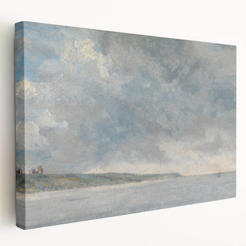Romanticism Art Coastal Scene with Cliffs - Historical Romantic Canvas