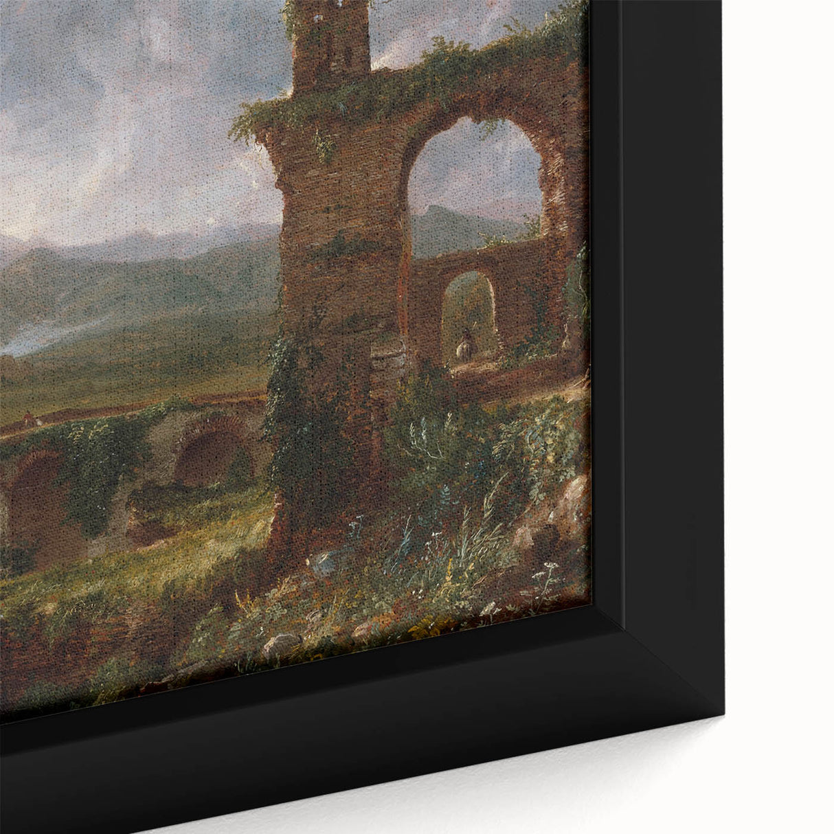 Romanticism Art - A View Near Tivoli Morning - Classic Romantic Canvas