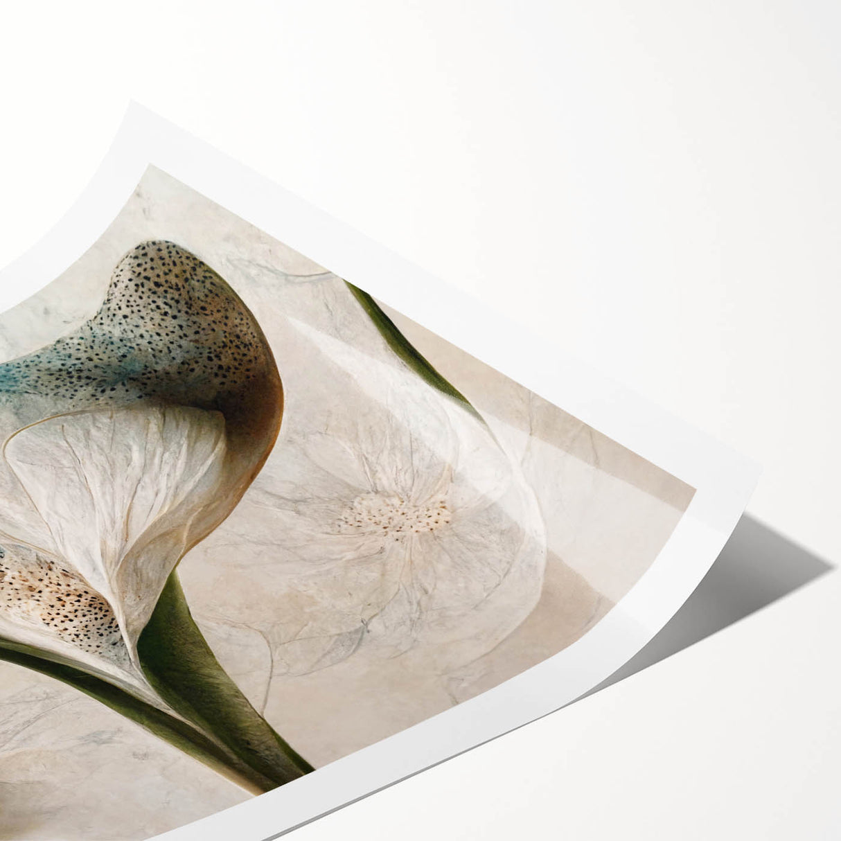 Vibrant abstract floral wall art print featuring bold colors and intricate designs, perfect for modern home decor. Ideal for adding a touch of elegance to any room.