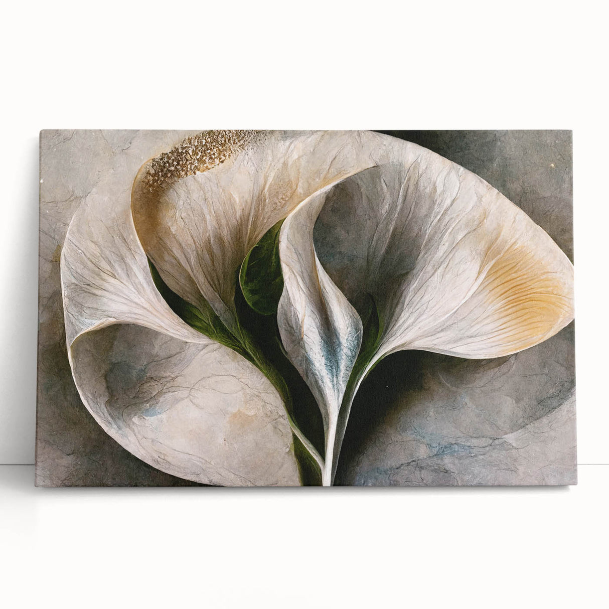 Vibrant abstract floral wall art on stretched canvas, showcasing bold colors and intricate designs, ideal for adding a modern touch to any decor. Perfect for living rooms or galleries.